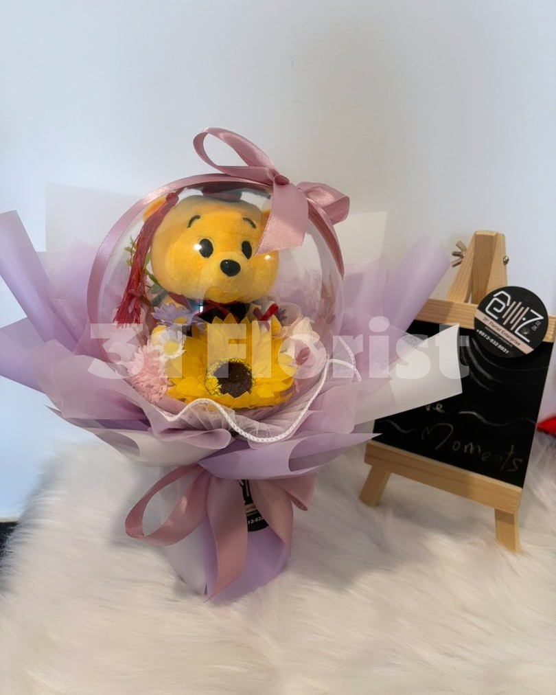 维尼毕业花束